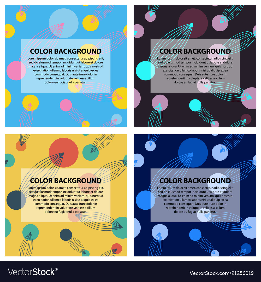 Set of abstract geometric pattern Vector Image Set of abstract geometric pattern