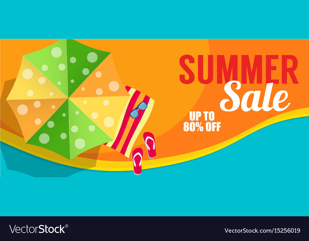 Summer sale banner template for your business