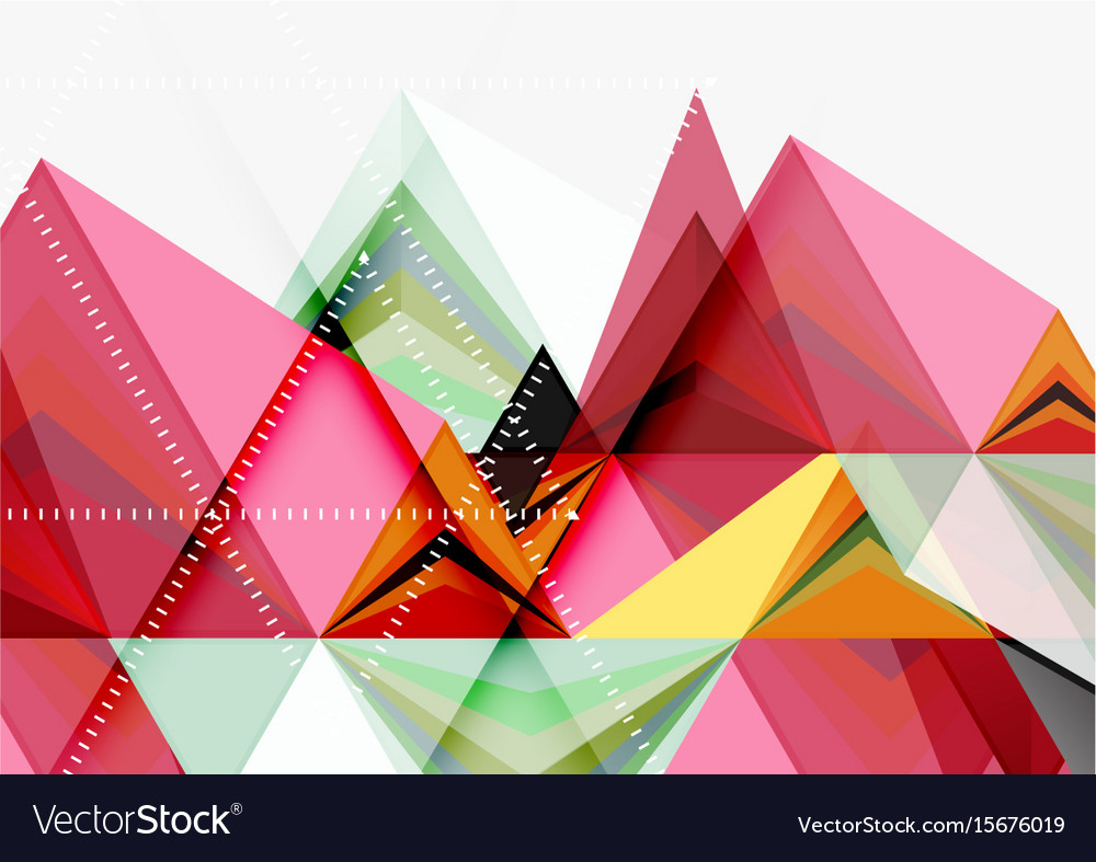 Triangular low poly a4 size geometric