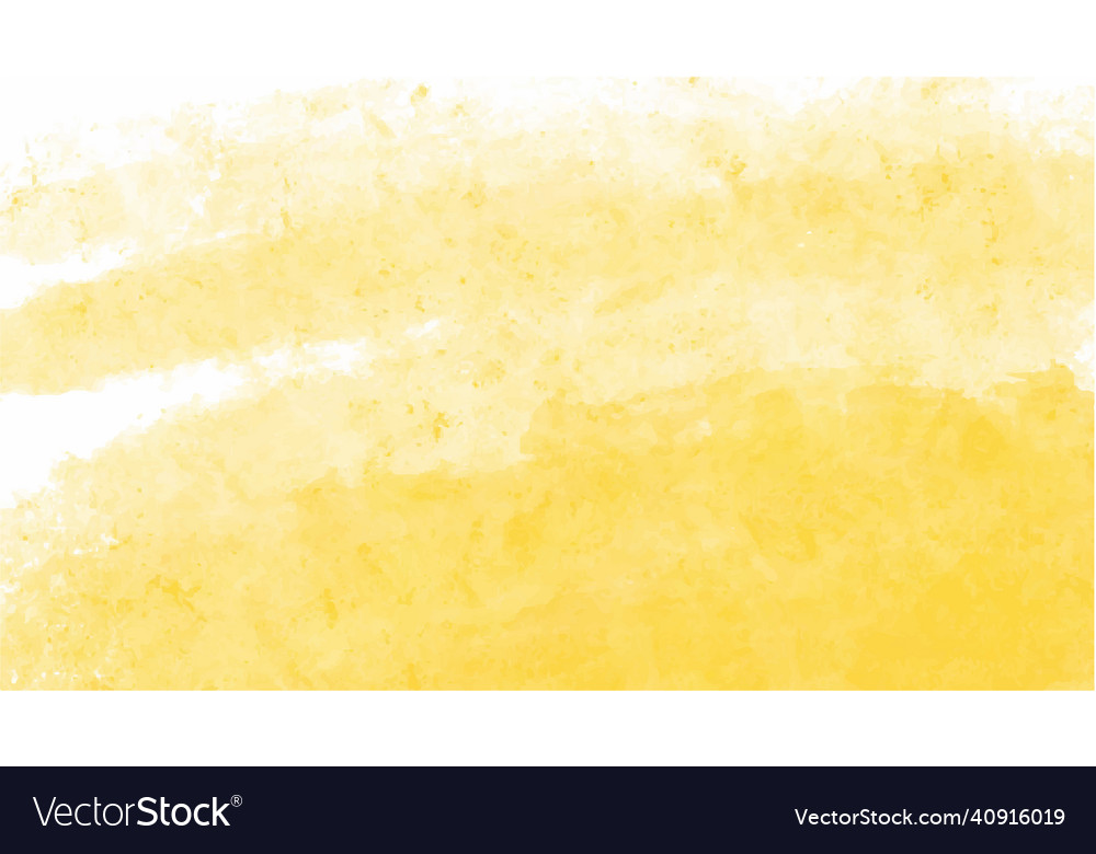 Yellow watercolor background for textures Vector Image