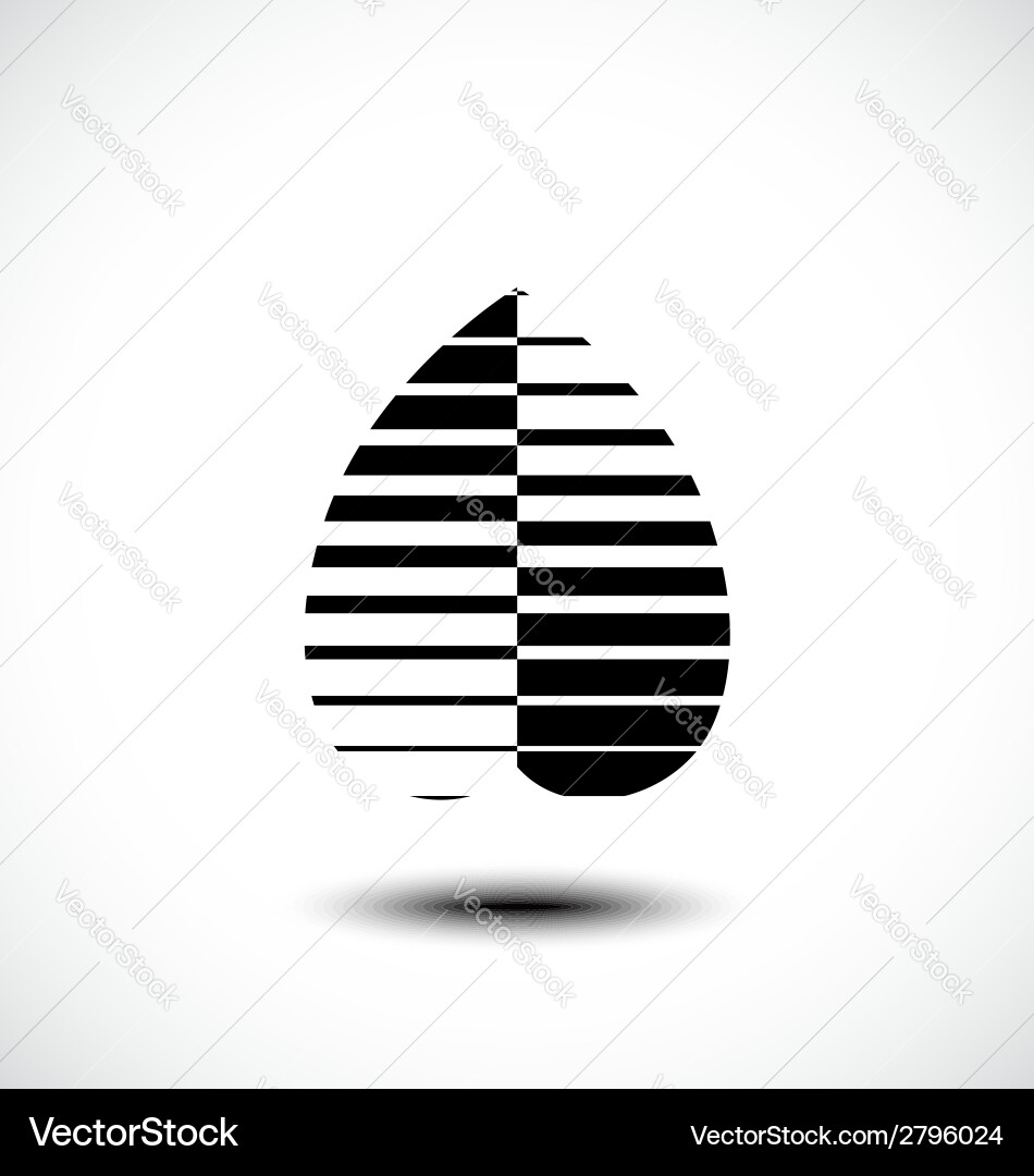Abstract leaf icon Royalty Free Vector Image - VectorStock