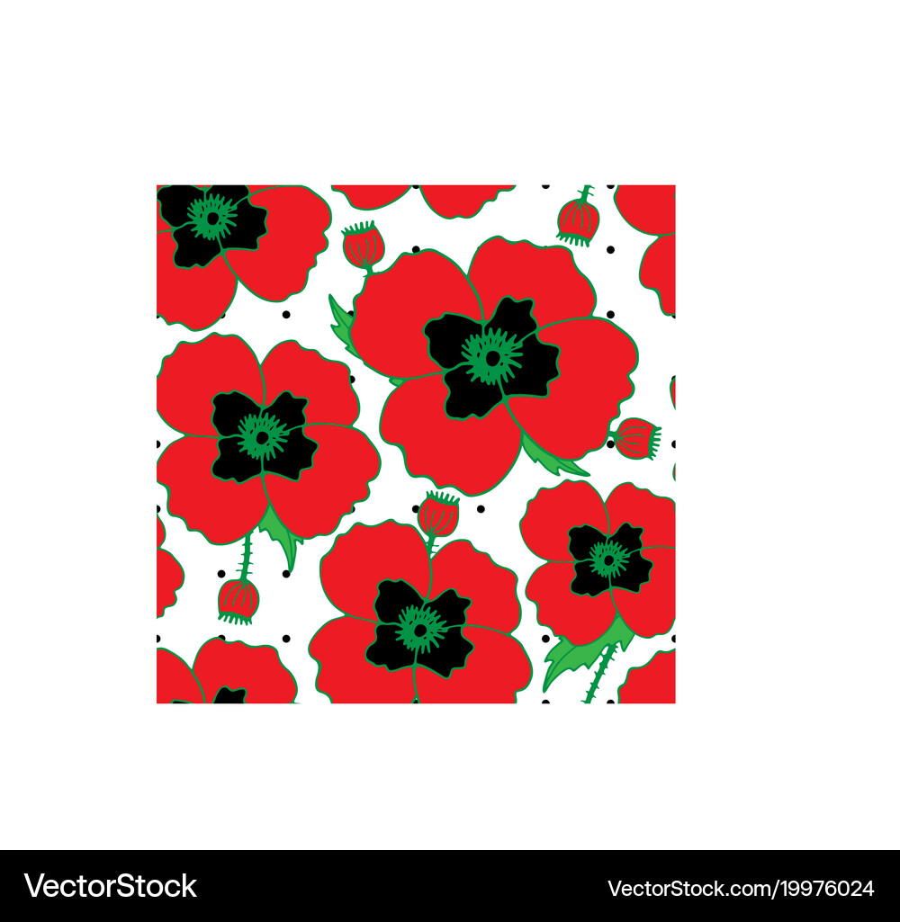 Bright flower seamless pattern Royalty Free Vector Image