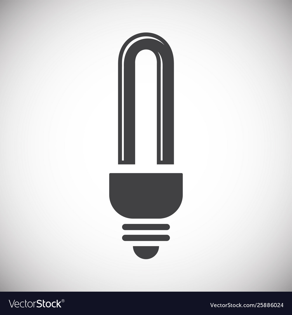 Bulb icon on background for graphic and web design vector image Bulb icon on background for graphic and web design