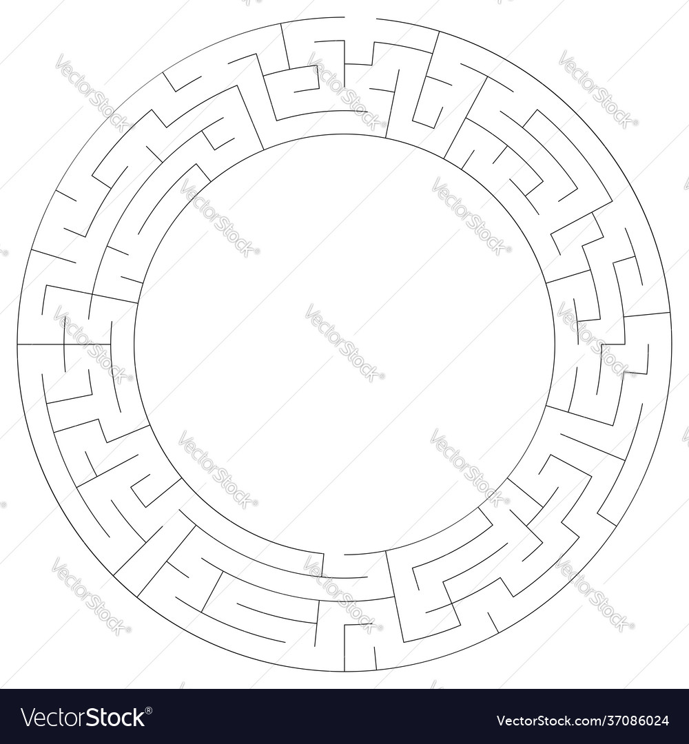 Circular maze labyrinth puzzle game riddle