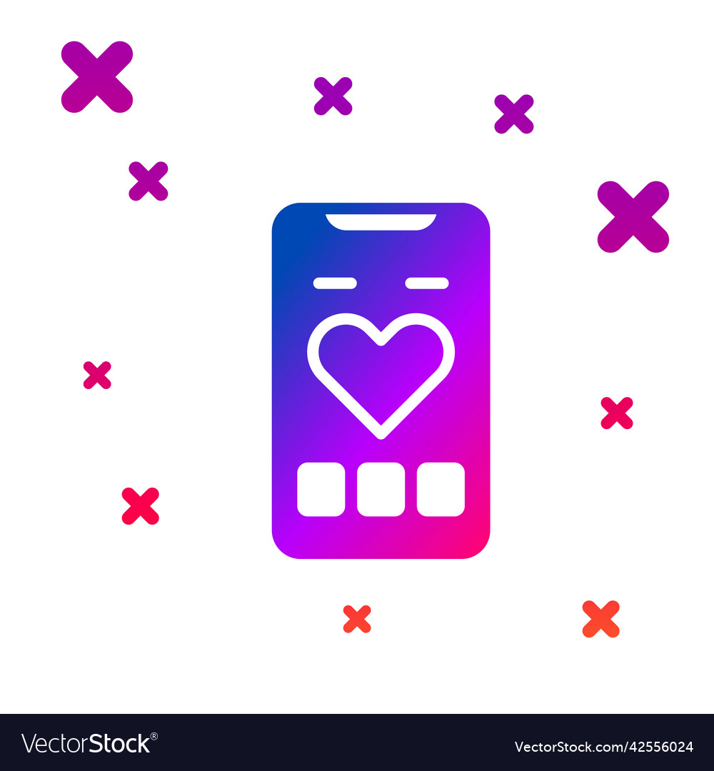 Color smartphone with heart rate monitor function Vector Image Color smartphone with heart rate monitor function