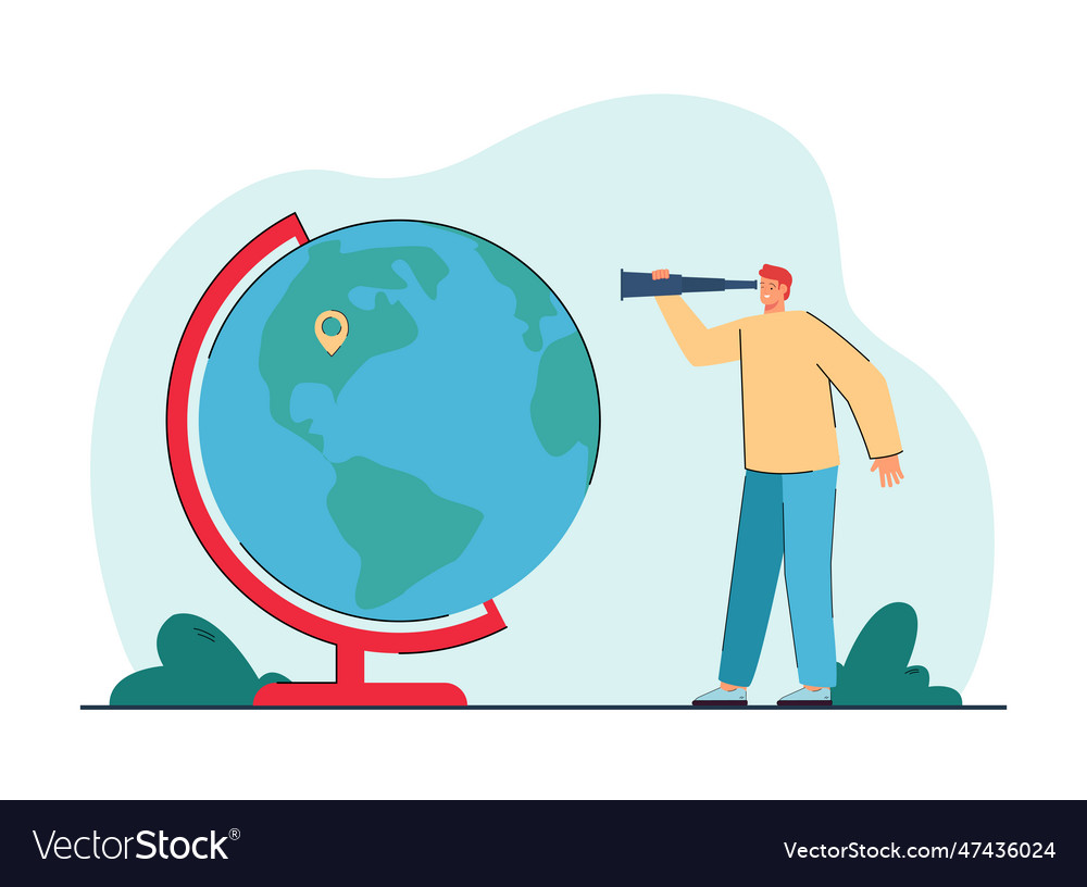 Customer using gps navigation app with world map