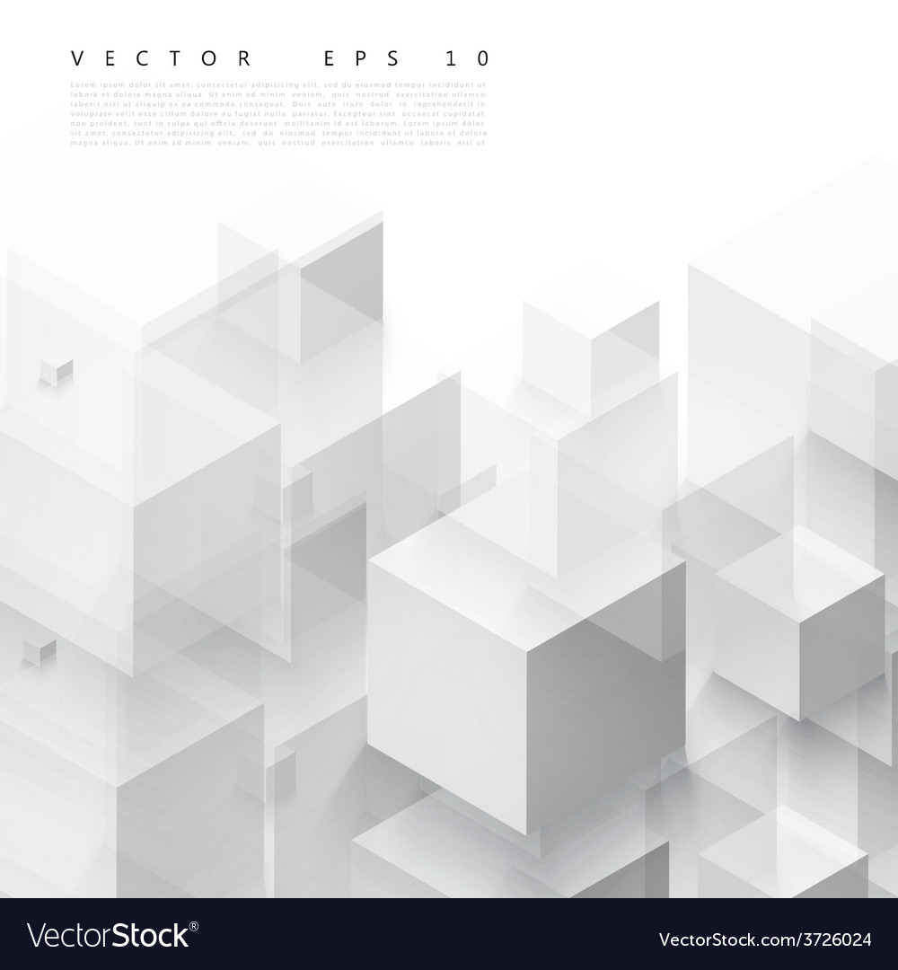 Gray Cube Pattern
