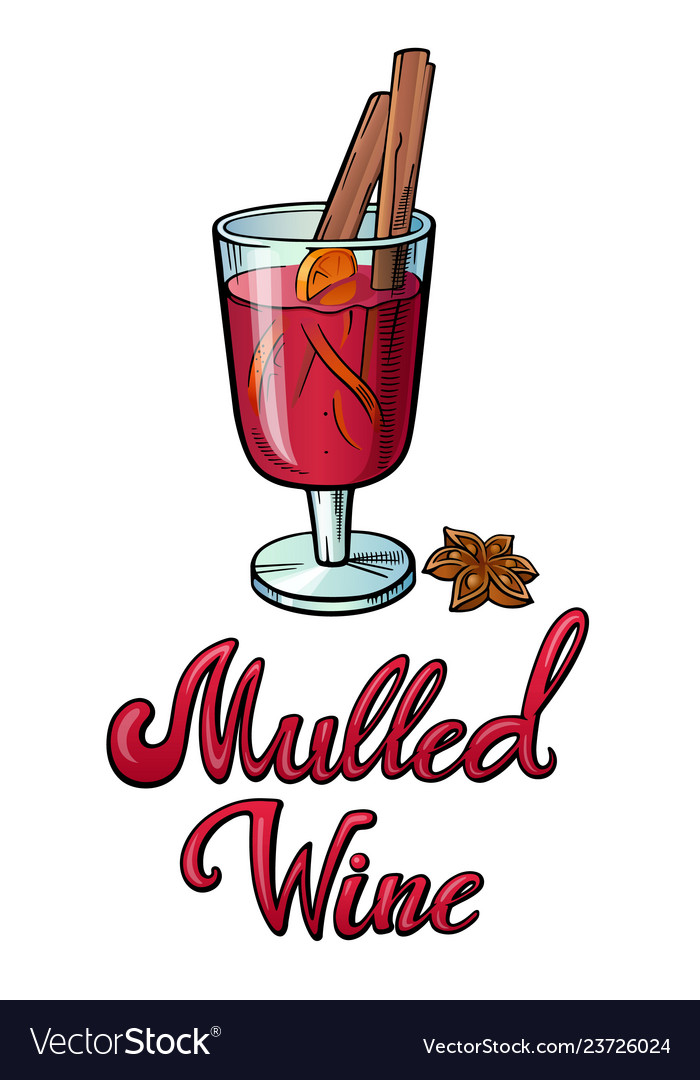 Mulled wine handwritten lettering