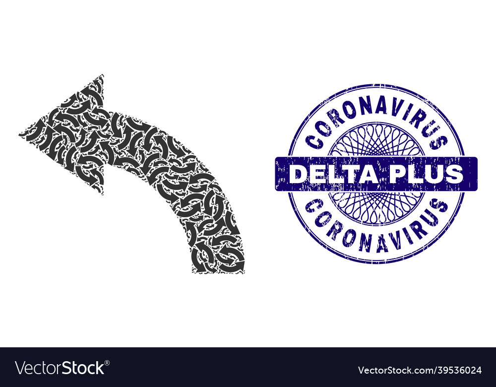 Rotate left recursive composition vector image Rotate left recursive composition