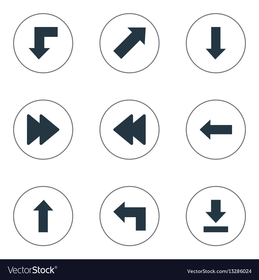 Set of 9 simple indicator icons can be found