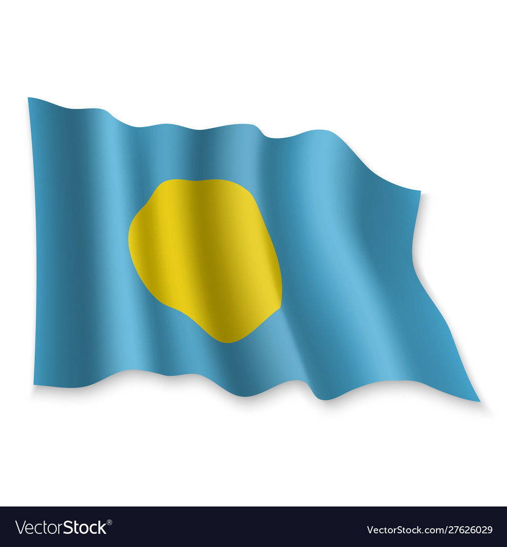 3d waving flag Royalty Free Vector Image - VectorStock