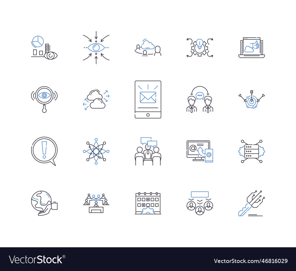 Cohesion system line icons collection unity