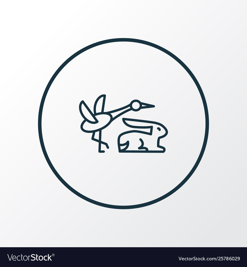 Fauna icon line symbol premium quality isolated