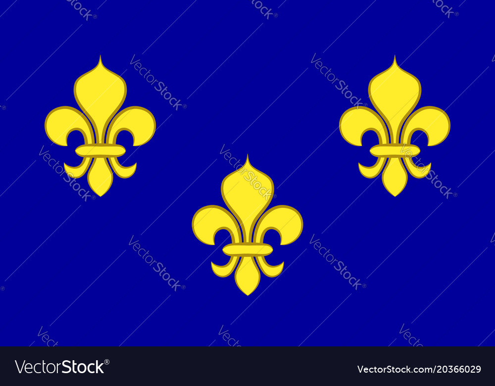 Flag of ile-de-france france