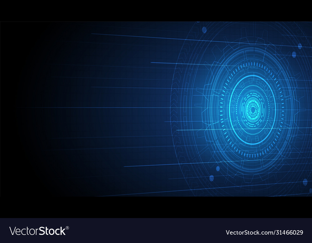 Hi-tech digital data connection system Vector Image Hi-tech digital data connection system