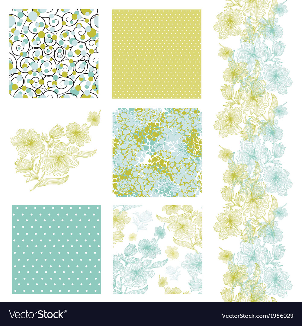 Seamless patterns set