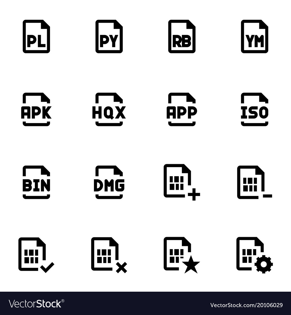 Set of coding icons