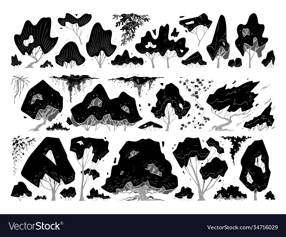 Side View Tree Set