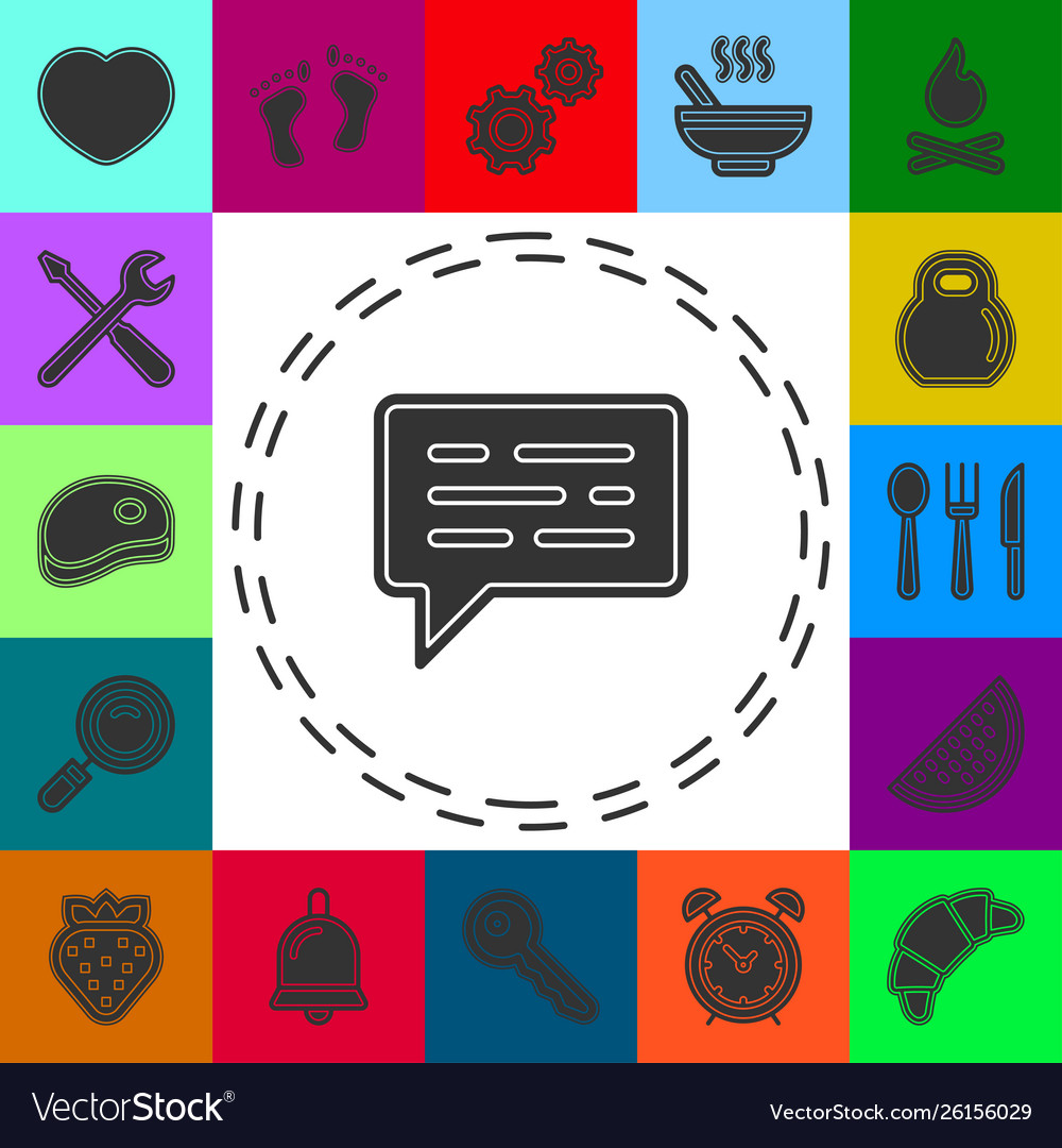 Simple message icon vector image Simple message icon