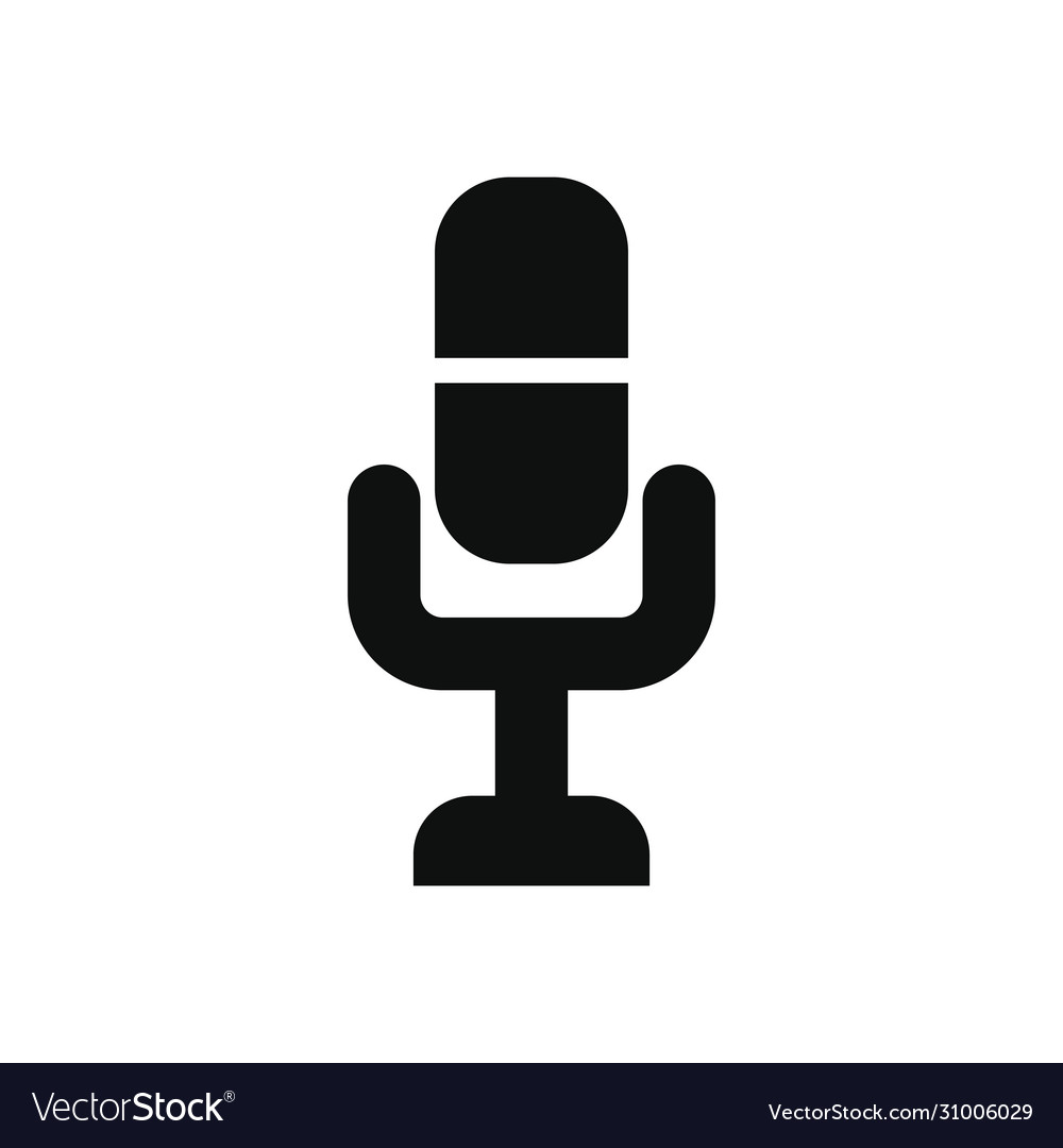 Smartphone app buttons concept microphone icon