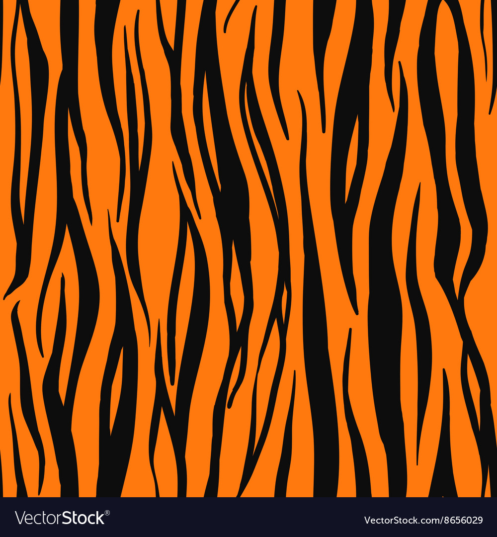 Tiger print pattern Royalty Free Vector Image - VectorStock