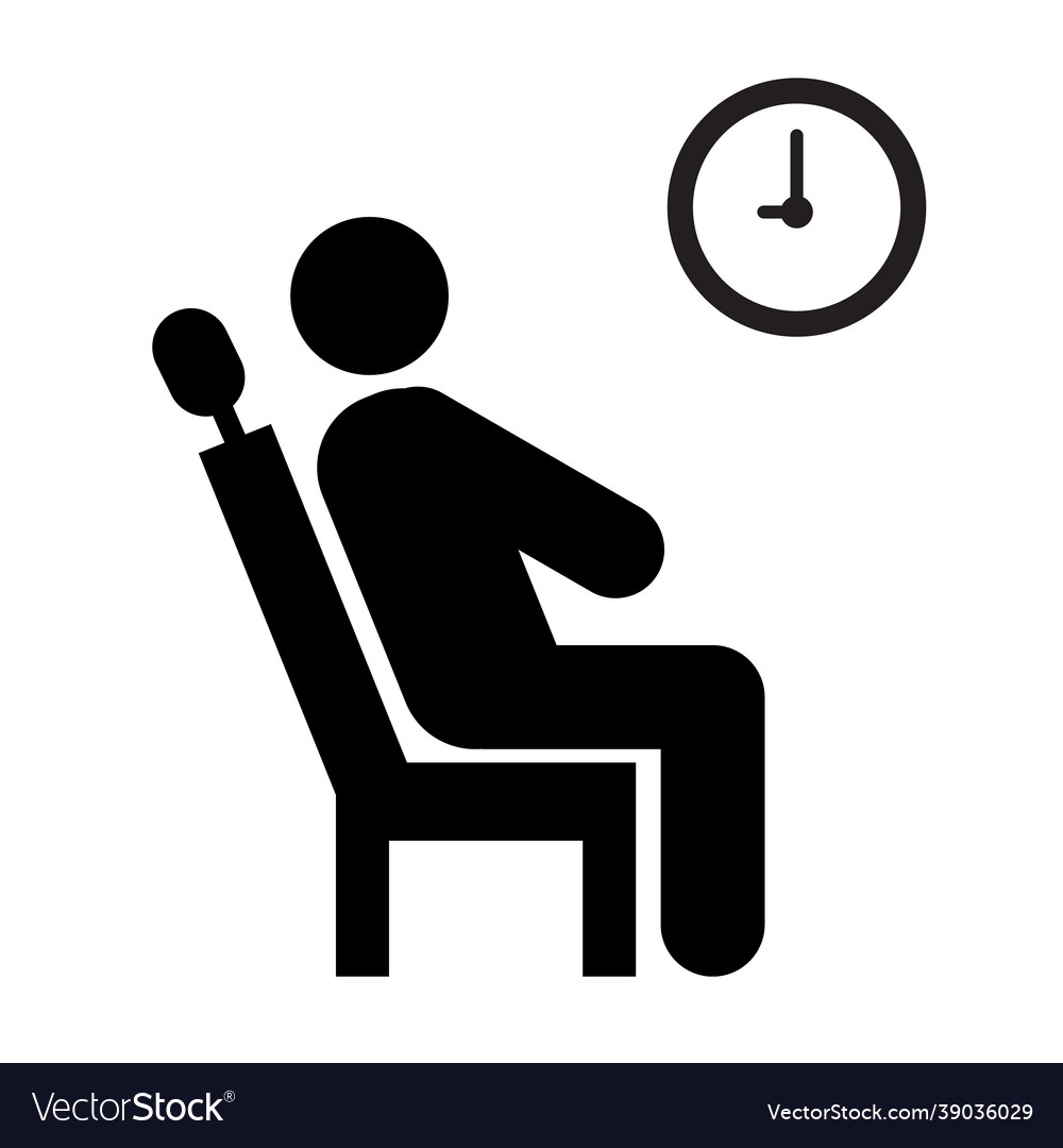 Warten Sie Ikone auf weißem Hintergrund vector image Warten Sie Ikone auf weißem Hintergrund