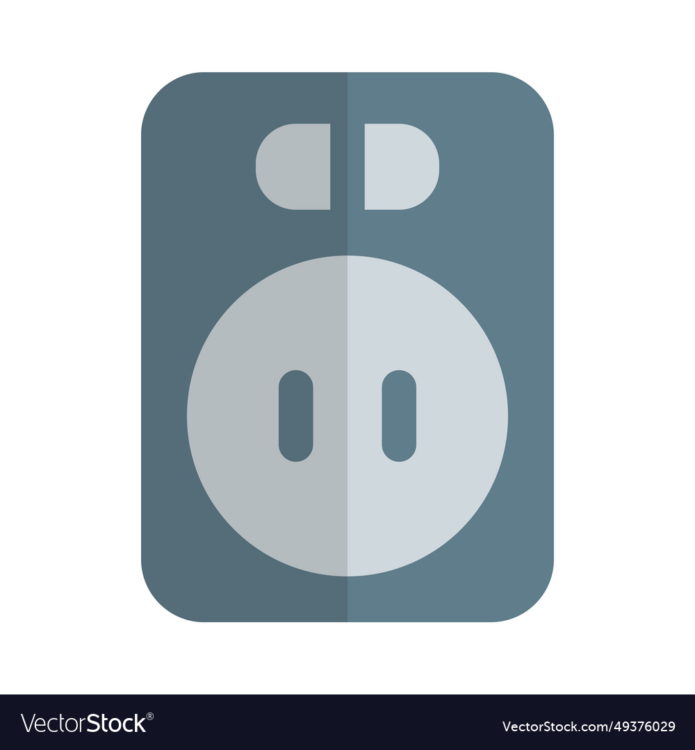 Wall mounted power socket with switch button
