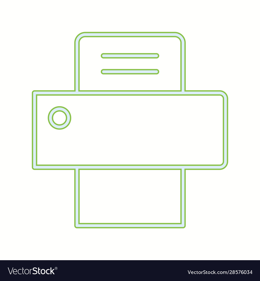 Beautiful printer line icon
