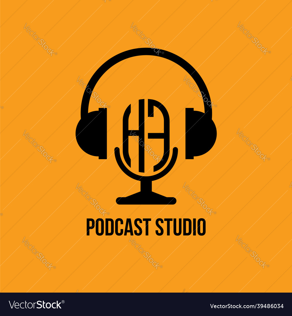Hf monogram headphone and microphone style