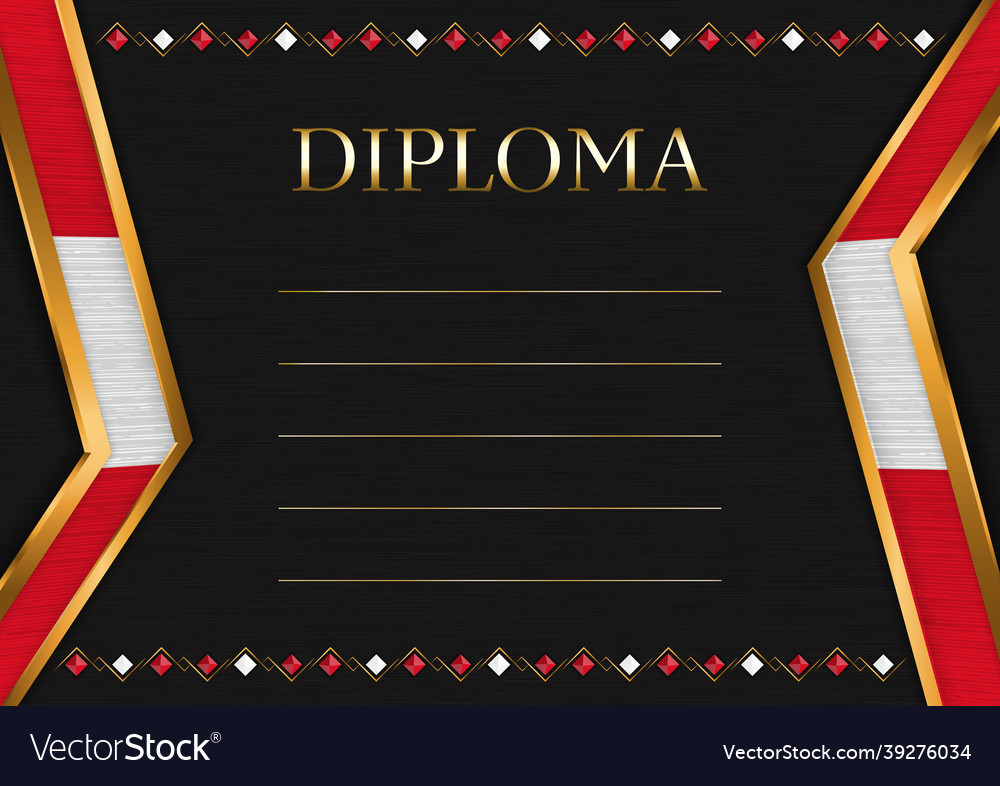 Horizontal frame and border with peru flag