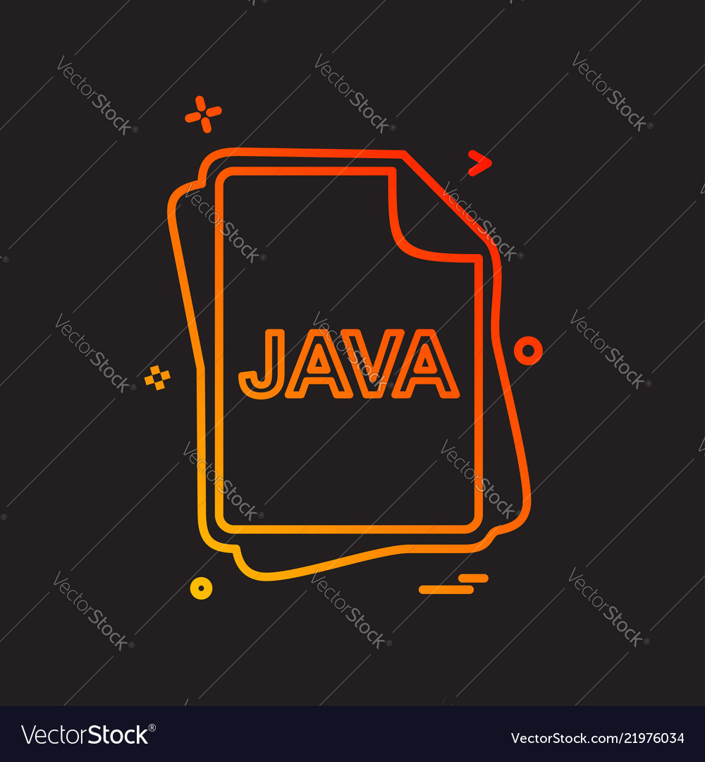 Java Dateityp Icon Design vector image Java Dateityp Icon Design