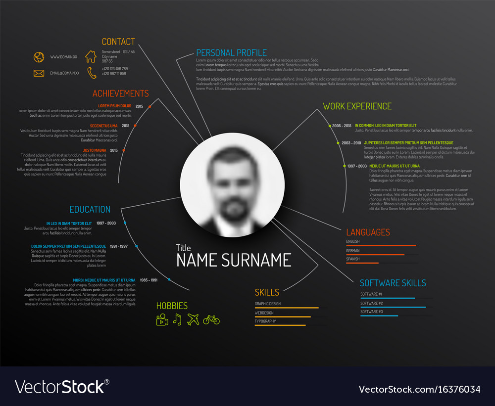 Original cv resume template