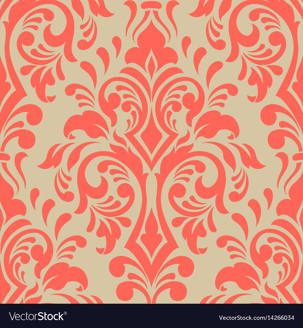 Ornate Damask Floral Pattern