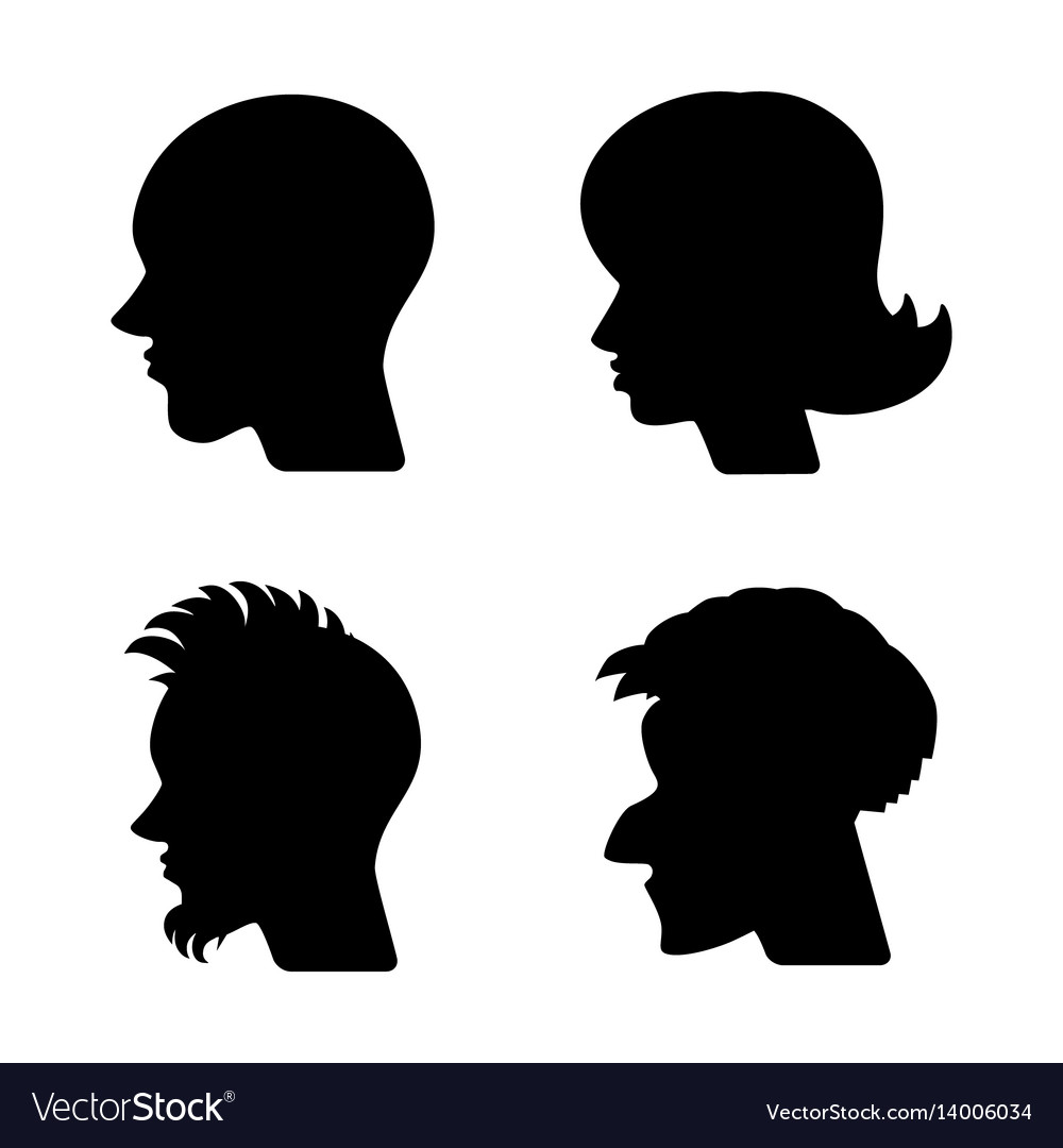 Profiles or cameo silhouettes