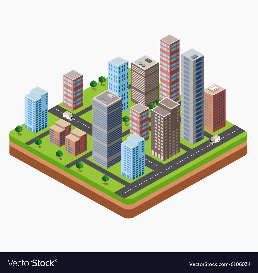 Skyscrapers Royalty Free Vector Image - VectorStock