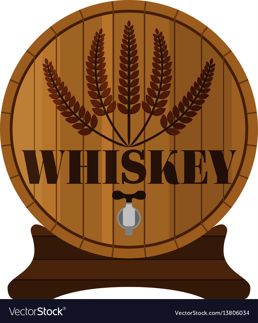 Whiskey barrel premium quality wheat wreath flat