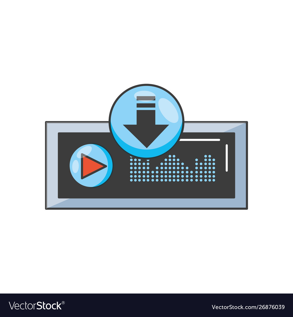 Audio player display with sound graphic