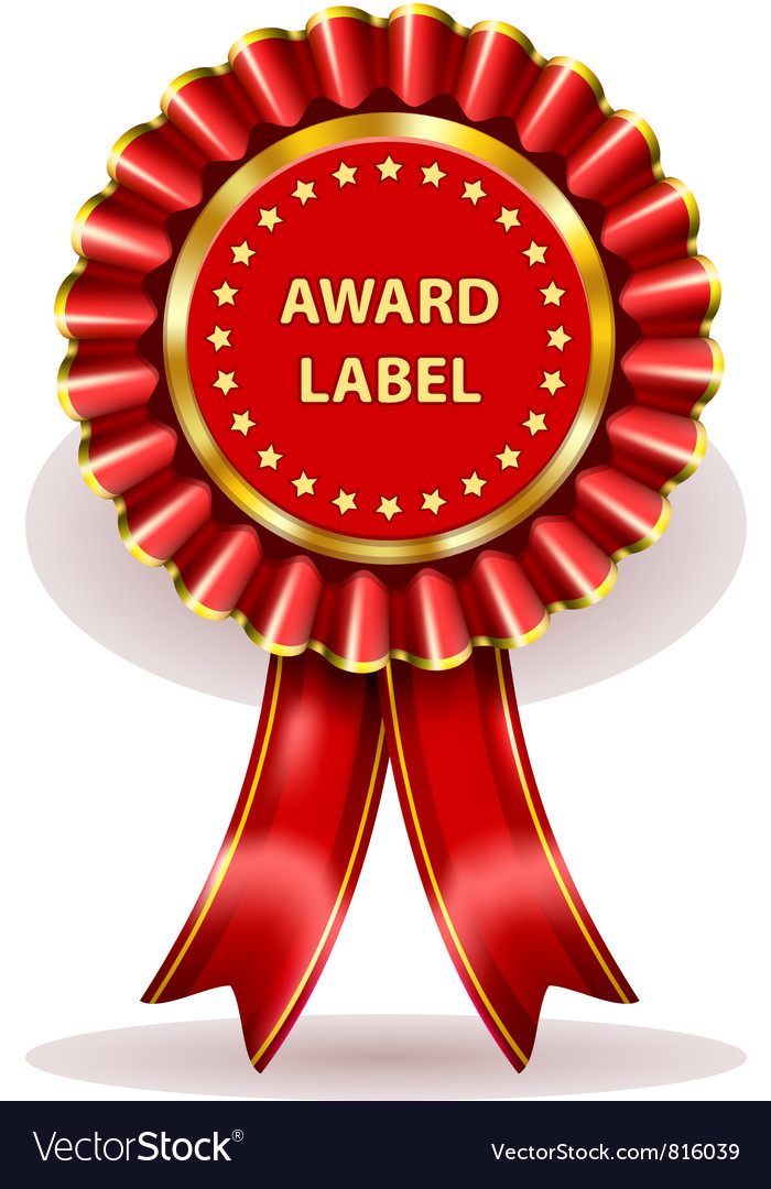 Award Label Royalty Free Vector Image Vectorstock