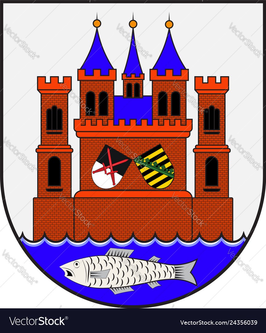 Coat of arms wittenberg in saxony-anhalt Vector Image