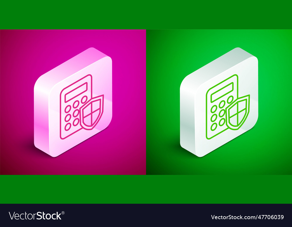Isometric line security system control panel