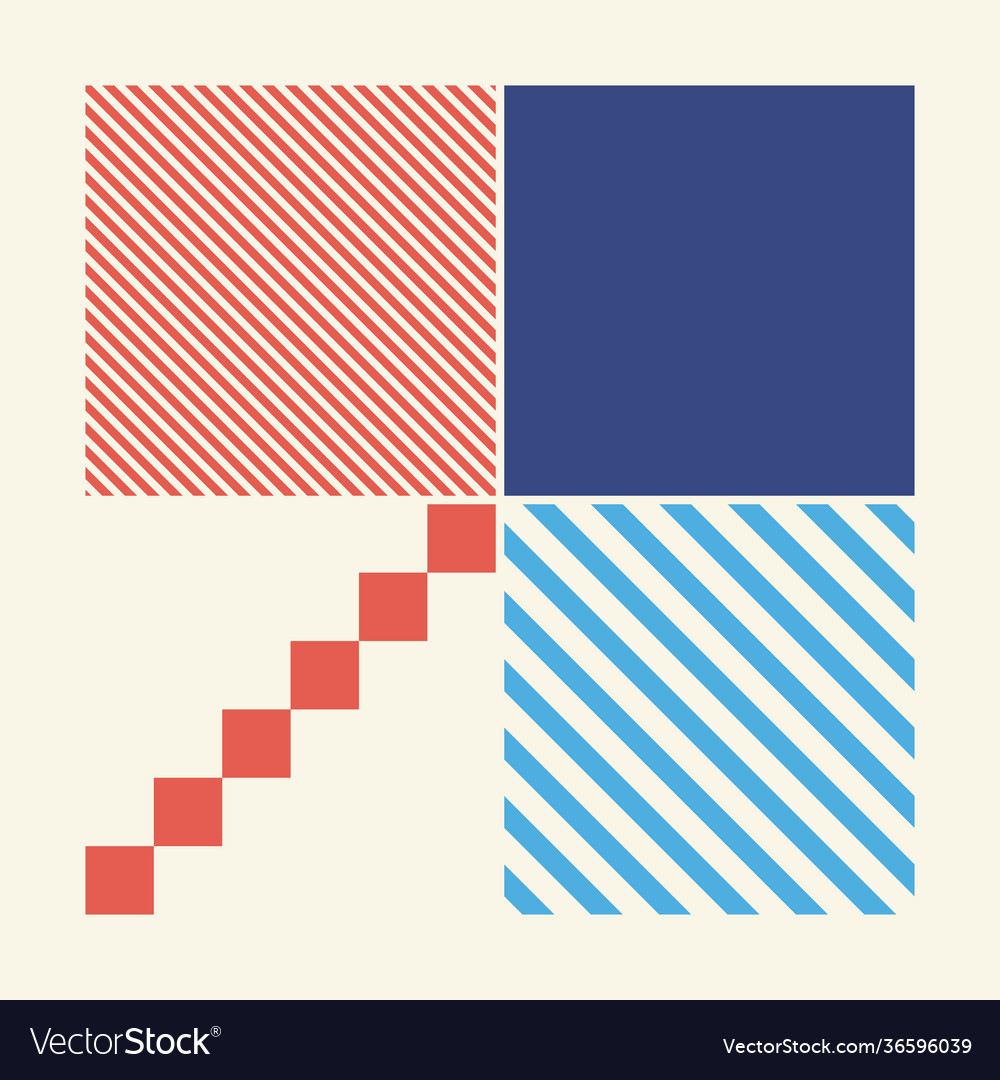 Minimal geometric pattern design vector image Minimal geometric pattern design