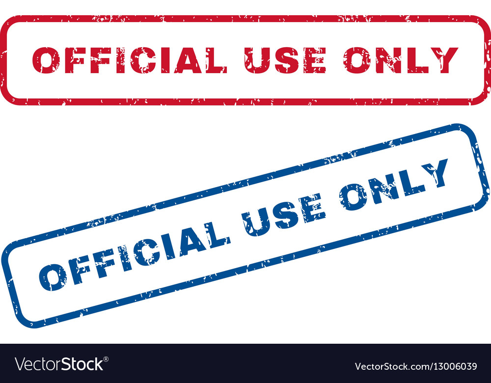 Official use only rubber stamps Royalty Free Vector Image