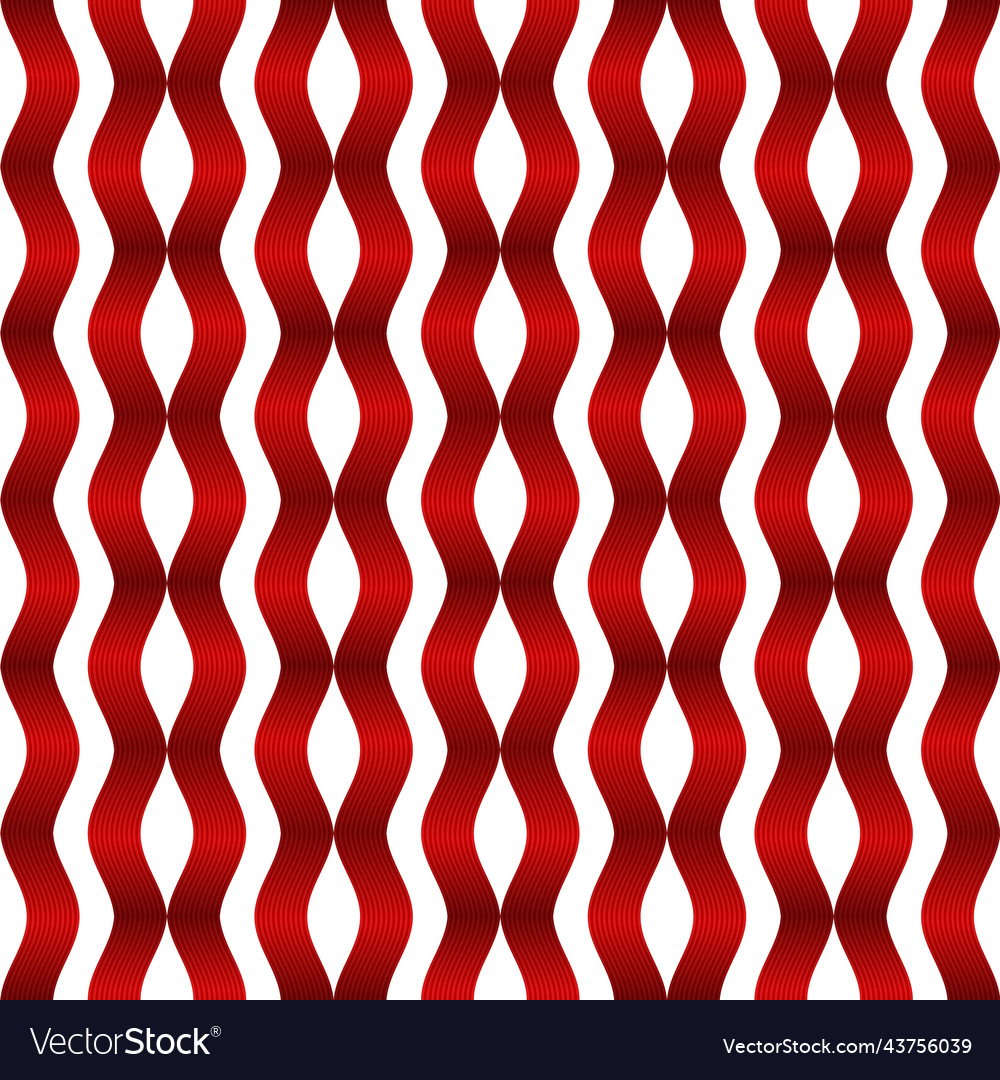 Seamless realistic colorful wave with shadow