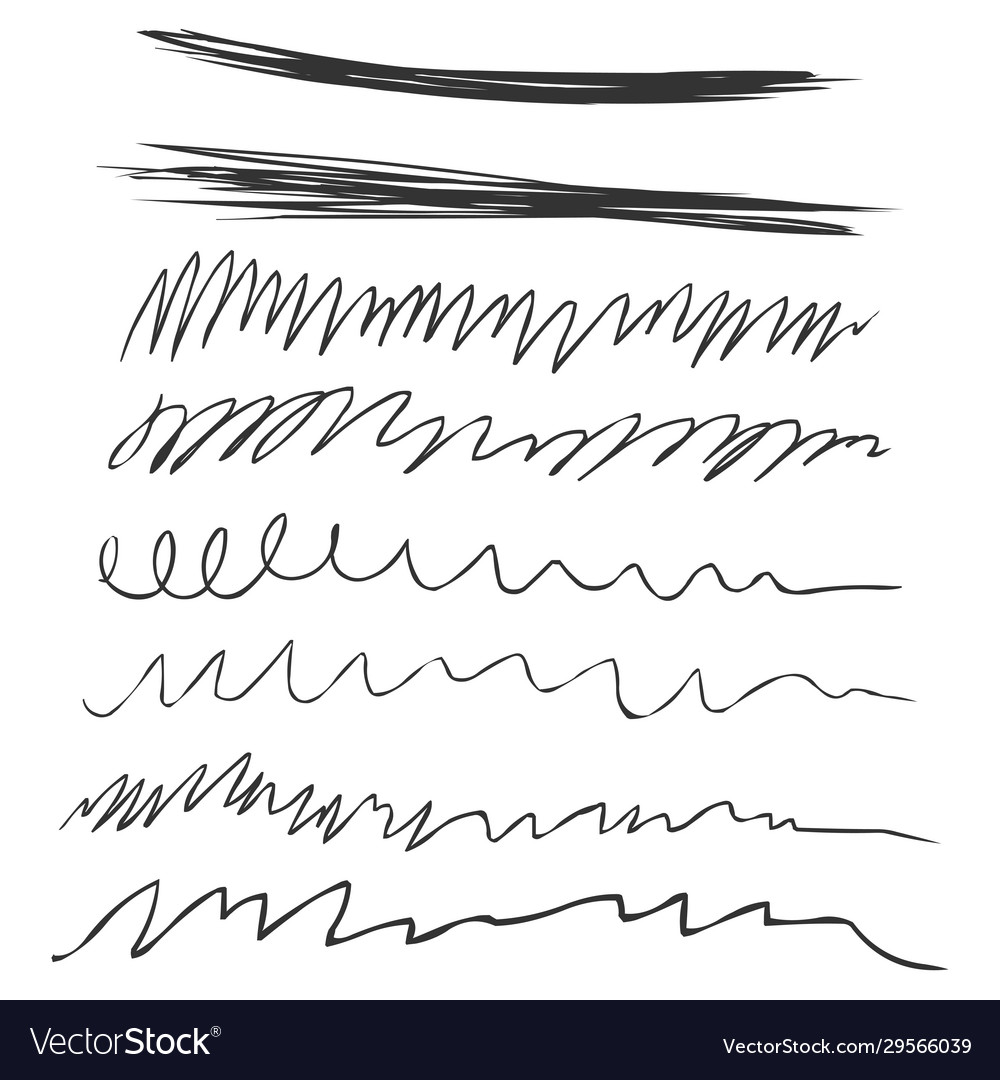 Set sketch abstract doodles