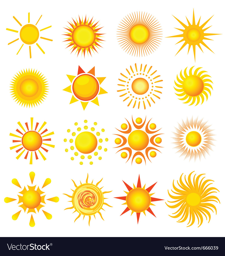 Sun Royalty Free Vector Image - VectorStock