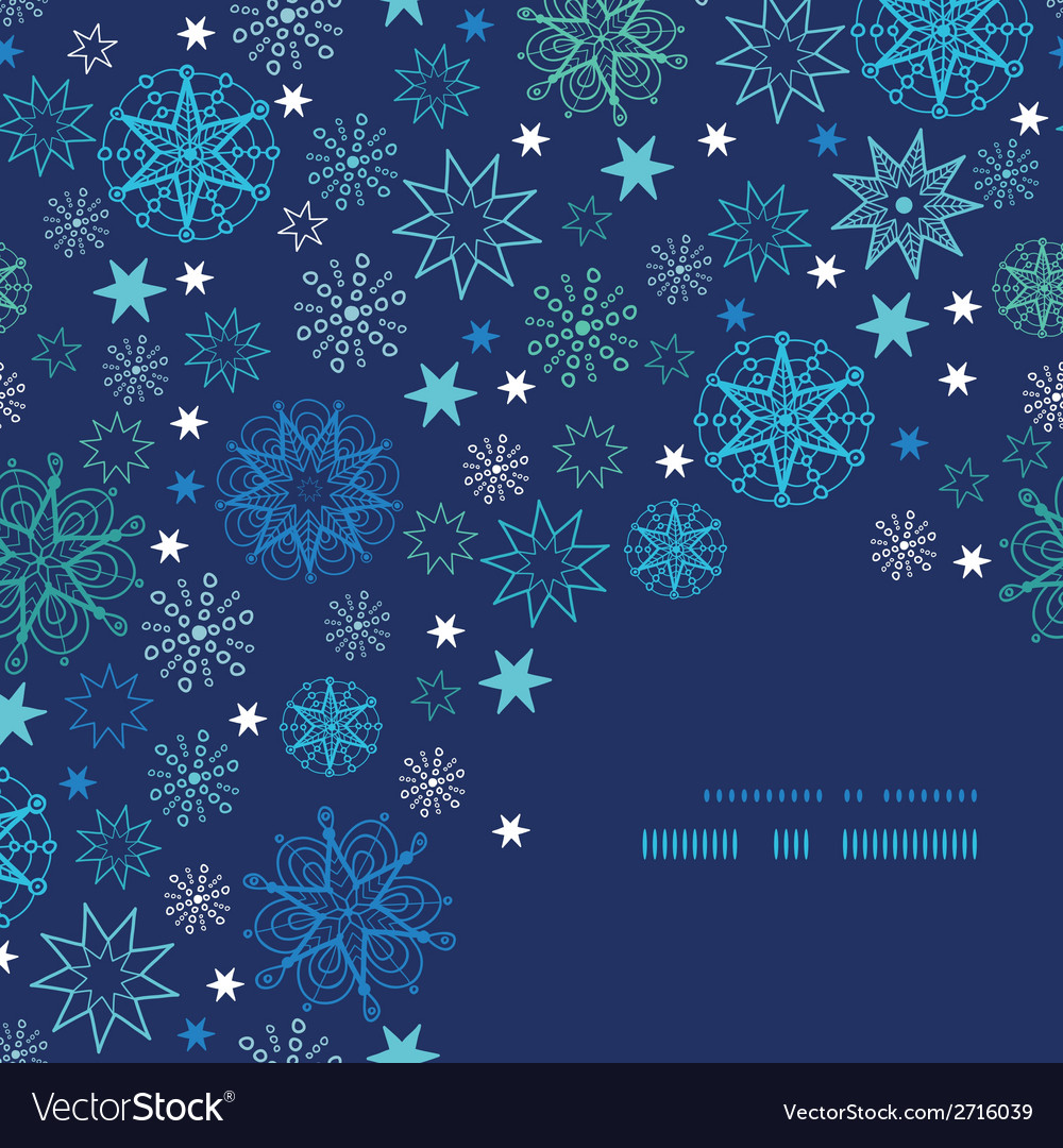 Winter Snowflake Pattern Background