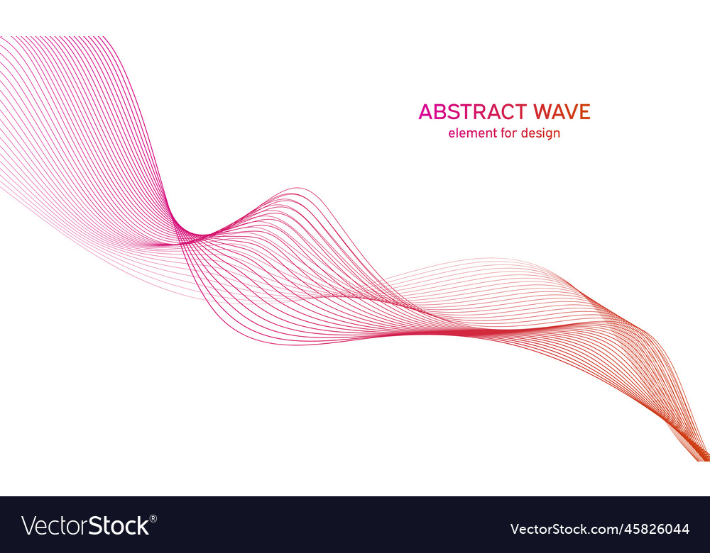 Abstract colorful wave element for design vector image Abstract colorful wave element for design