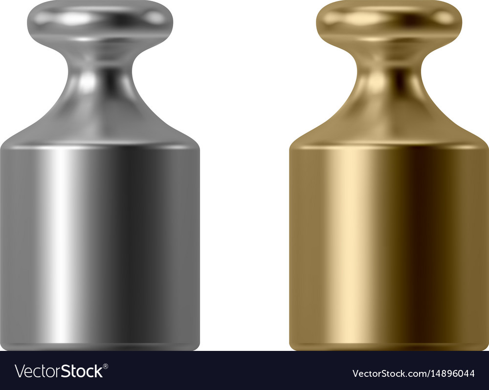 Calibration weight Royalty Free Vector Image VectorStock