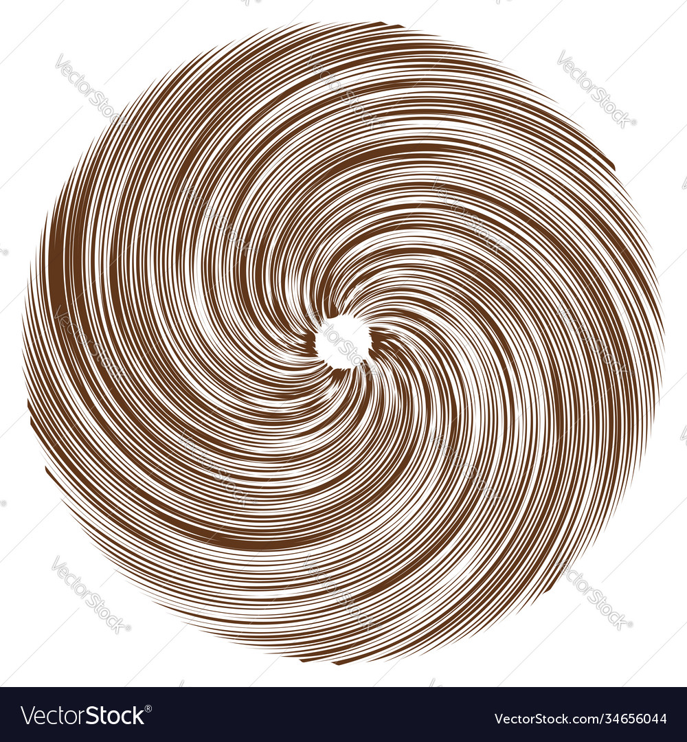 Circular spiral swirl twirl design element Vector Image Circular spiral swirl twirl design element
