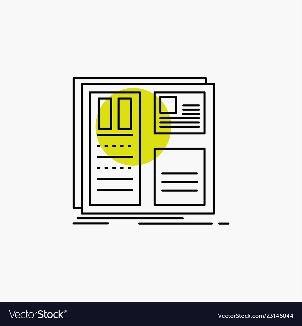 Design Grid Interface Layout ui line icon